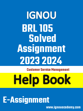 IGNOU BRL 105 Solved Assignment 2023 2024